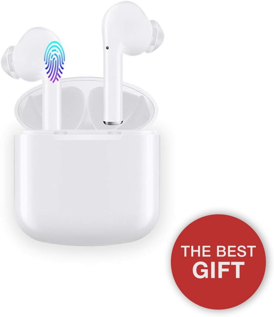 Support Ukraine, Bluetooth 5.0 Wireless Earbuds with Touch Control by DH2, Waterproof Sport Airbuds