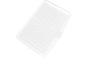 Dish Drain Board Tilt PP Dish Drainer 17.6x12.3x1.2in Quick Dry Drain with Port Multipurpose Drying Rack for Kitchen Counter,