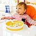 Munchkin Smile 'n Scoop Suction Training Plate and Spoon Set, Yellow