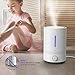 VAVA Top Fill Humidifiers, 4.3L Ultrasonic Cool Mist Humidifier for Bedroom Nursery [BPA Free], Easy to Clean, 17-36 Hours, Whisper-Quiet, Auto Shut Off, Blue Mood Light, (100V-240V) (White)