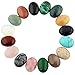 Mutilcolor 12pcs 10x14mm Oval Teardrop Random Color CAB Cabochon Beads Crystal Stone Wholesale for Jewelry Making(No Holes)
