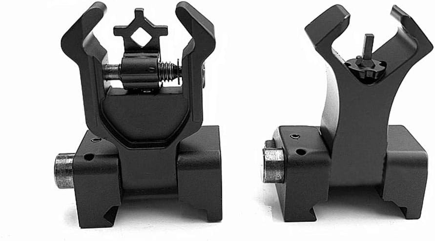 Williamly Ar Tactical Flip Up Front And Rear Iron Sights Set For Picatinny Rail, Offset Flip Up Iron Sights For Rifle, For Rapid Transition Sight Set