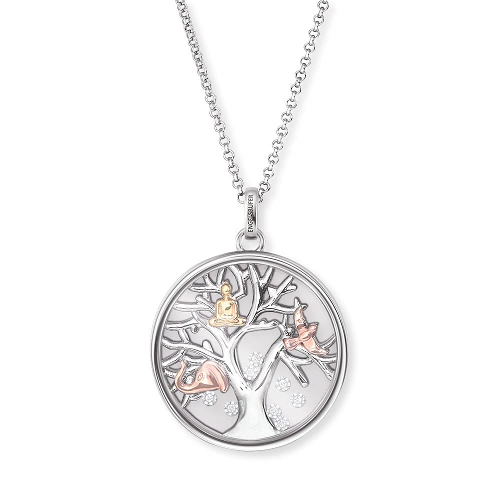 Engelsrufer Ladies' Necklace Tree of Life Three-Colour ERN-FLYTREE-ZI-TRI