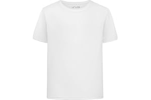 WVQ Youth Neon Shirt Boys UPF 50+ Dry Fit Athletic Short Sleeve T Shirts Kids Neon Shirt for Boys and Girls