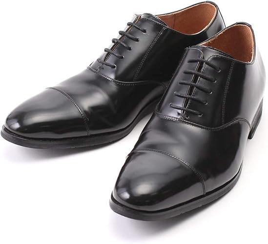 Amazon エステリア ビジネスシューズ メンズ 本革 日本製 革靴 内羽根 ストレートチップ 黒 ビジネスシューズ