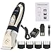 KOBWA Dogs' and Cats' Rechargeable Electric Pet Shaver, Low Noise, Gold