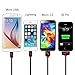 [2 Pack] USB Cable, Retractable 4 in 1 Multifunctional Universal USB Charger Cable for iPhone 6s, 6s Plus, 5 / 5S / 5C, 4S 4,iPad Mini, Galaxy S4,S5,S6 (Black)