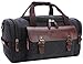 Canvas Duffel Bag, Aidonger Vintage Canvas Weekender Bag Travel Bag Sports Duffel with Shoulder Strap (Black-21)