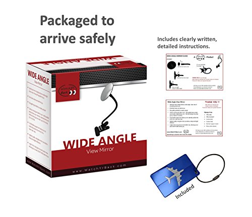 Clip on Wide Angle View Mirror for Your Office Desk or Cubicle - Thumbnail 3