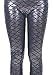 Simplicity Women's Mermaid Fish Scale Printing Ankle Length Leggings