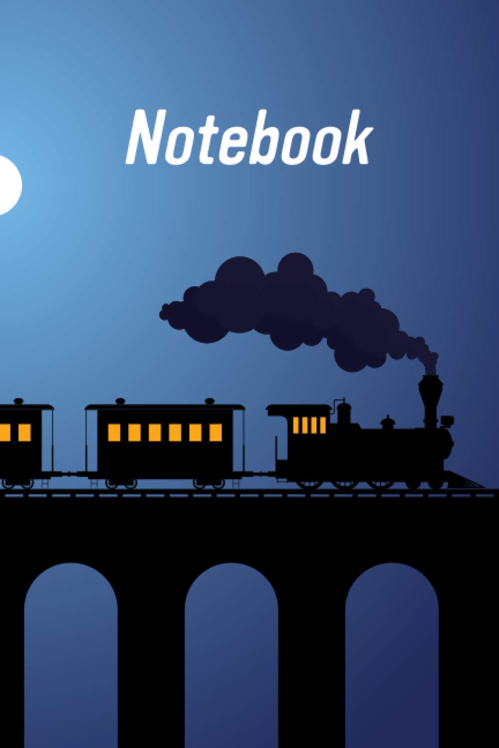 Notebook. Train Travel Notebook: Notebook, 100 line pages, 6" x 9" (15.24 cm x 22.86 cm), A5