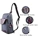 Qcute Canvas Sling Bag, Outdoor Sports Casual Chest Bags Satchel Shoulder Backpack for Men Women (Navy Blue)