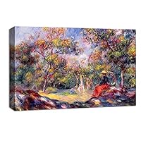 Canvas Wall Art Young Woman by Pierre Auguste Renoir Canvas Prints Home Artwork Decoration for Living Room,Bedroom - 12x18 inches