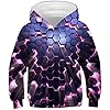EUDOLAH Jongens Hoodies voor 4-13 leeftijd kinderen lange mouwen 3D-printen veelkleurige kleurrijke kids herfst winter…