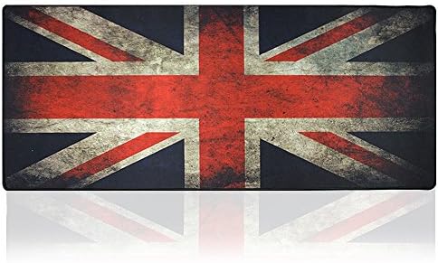 Nongmen Large Mouse Pad Gaming & Desk Keyboard Mat Size Mouse Pad Extended Gaming Mouse Mat with Stitched Edges+ Non-slip Rubber Base for Laptop Computer Mouse Keyboard- British Flag