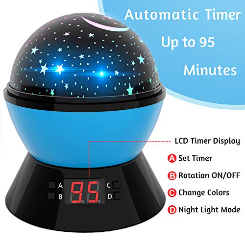 image for MOBIUS Toys Star Sky Night Lamp and Night Light for Kids, 360 Degree R