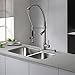 Kraus Single Handle Pull Down Kitchen Faucet Commercial Style Pre-rinse in Stainless Steel