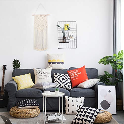 Plaviya Macrame Woven Wall Hanging, Boho Decor Bohemian Chic Boho Wall Décor - Home Office Livingroom Bedroom Art Decoration, 16\