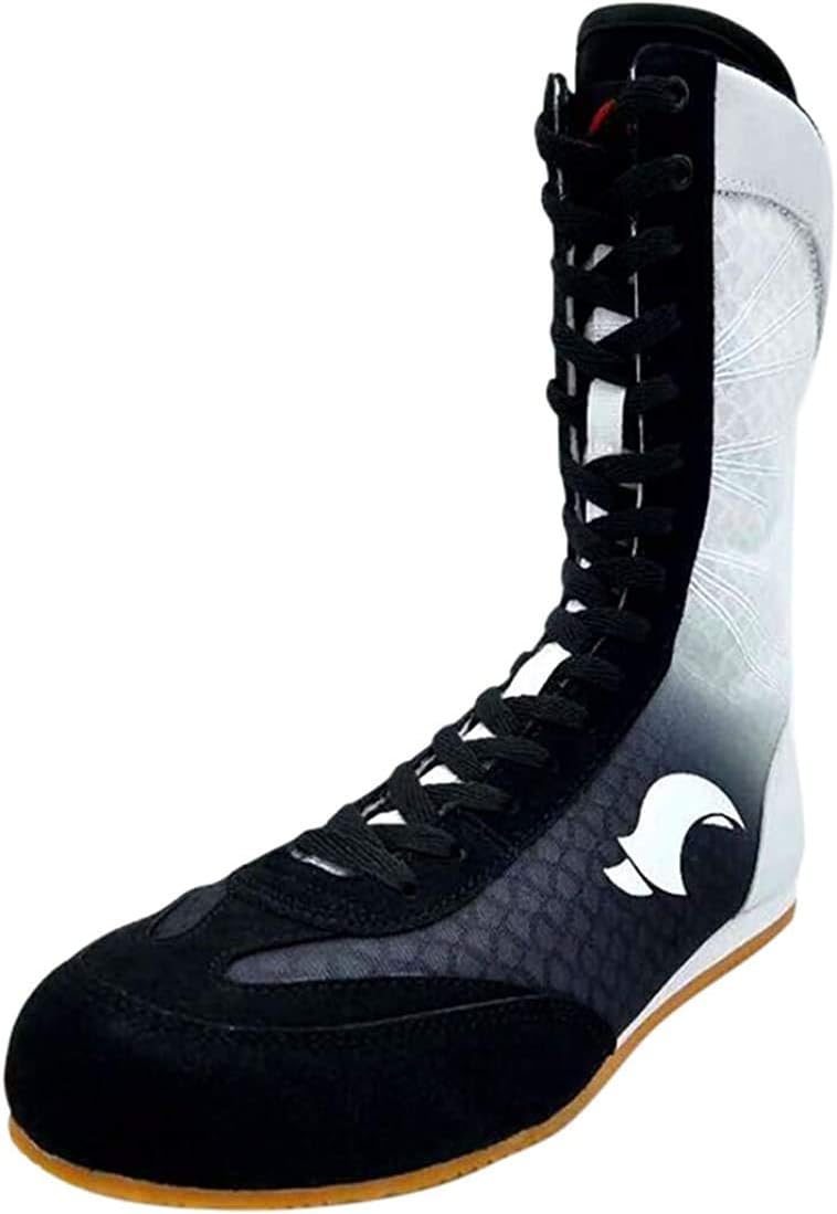 High Top Boxing Shoes for Men Women Kids, Breathable Boxer Boots