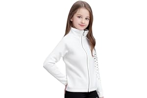 LIUHUO Girls Figure Skating Training Jacket - Elegant Ventilated Practice Top