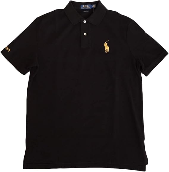 Amazon ポロ ラルフローレン Polo Ralph Lauren ポロシャツ 半袖 メンズ 男性 ポニー ブラック ゴールド Xxl 並行輸入品 ポロシャツ 通販