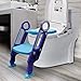 Children Potty Training Seat with Ladder - CrazyLynX Adjustable Baby Toilet Trainer Seat with Step Stool Ladder and Soft Toilet Seat, Sturdy & Non-Slip, for Todderls Baby Children (Purple & Blue)