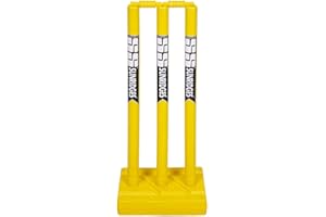 SS Cricket Plastic Stumps, Yellow
