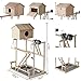 ROCKEVER Parrot Play Stand Bird Playground Cockatiel Gym with Nesting Box and Cupsthumb 1