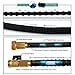Garden Hose – 100 FT Heavy Duty Expandable - Premium Flexible & Expanding - 9-Pattern High-Pressure Water Spray Nozzle & Bag - No Kink Tangle-Free Lawn & Plant Watering – Triple Layer & Brass (50)