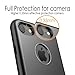 iPhone 7 Case Shockproof,TORRAS Unique iPhone 7 Phone Case [Heavy Duty][Matte Black] Slim Fit Aluminum Metal Frame Anti-Scratch Full-Body Protective Cover with Metal Kickstand for Apple iPhone 7 Cover