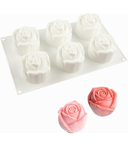 Molde De Rosa De Silicona 3D Para Pastel De Fondant, Chocolate, Azúcar, Artesanía, Multifuncional, Herramienta De Cocina Para Hornear Para Fiestas, 1 Ud