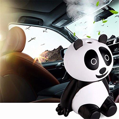 Cute Mini Panda USB Humidifier,ALISIAM Essential Oil Diffuser Aroma Essential Oil Cool Mist Humidifier For Home Office Baby Room,Home & Car Decoration