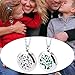 RoyAroma 2PCS Mini Cloud & Tree of Life Aromatherapy Essential Oil Diffuser Necklace Two Patterns Pendant Locket Jewelry,23.6
