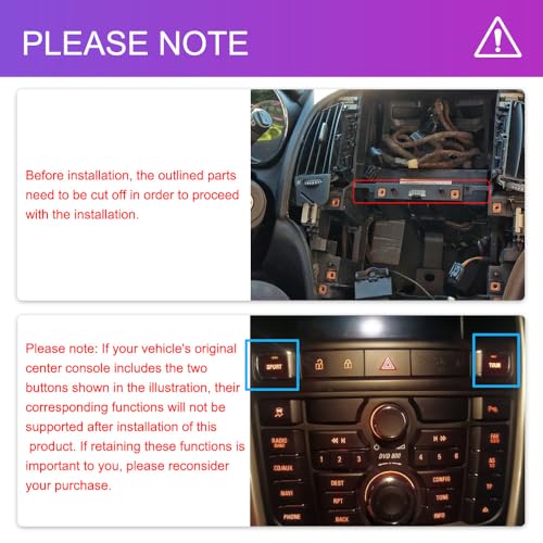 【8 Core 4+64G】 Hodozzy Carplay Car Radio for Opel Astra J/Buick Excelle 2009-2015, 9.7 Inch Touch Screen Android Car Radio with Android Auto/WiFi/GPS/RDS/FM/Bluetooth/USB/DSP+Reversing Camera