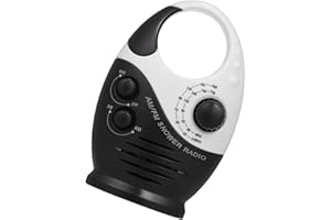 Angoily Shower Radio with Volume Portable Am Fm Speakers for Bathroom Garage and Outdoor Use Lightweight