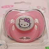 Sanrio Hello Kitty Baby Pacifier Pink for Newborn and Up (With Clear Cover)