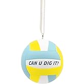 Hallmark Volleyball, Can U Dig It? Resin Christmas Ornament (0001HGO3065)