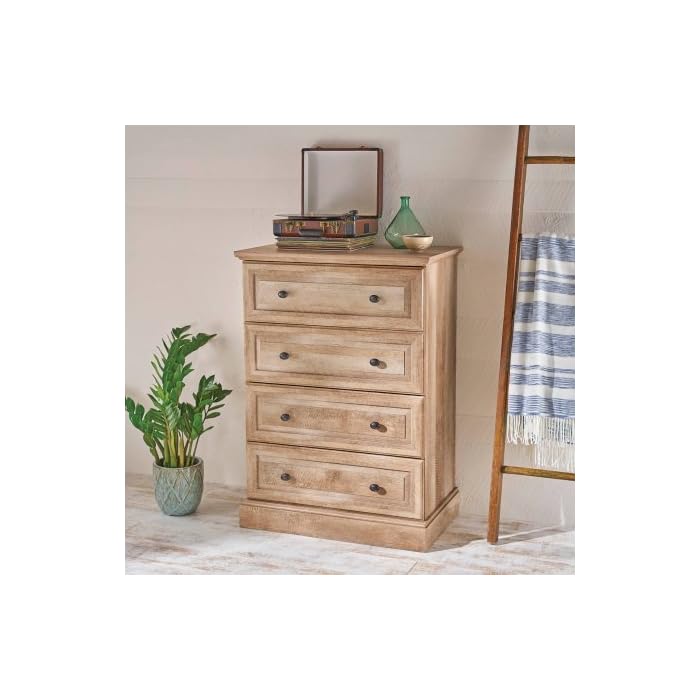 Better Homes and Gardens Crossmill 4 Drawer Chest, Weathered Finish