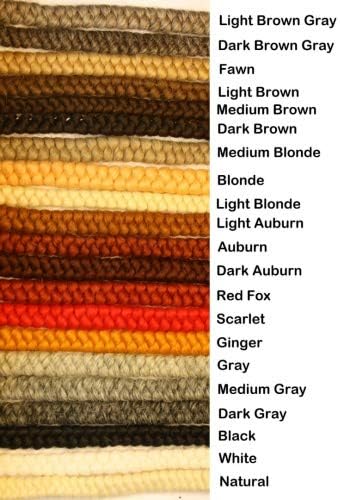 Crepe Wool Hair- Light Brown Color for Doll Making or Theatrical Uses (False Beard or Mustache)