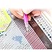 XIAOG Stainless Steel Diamond Painting Ruler Rhinestone Anti Stick for DIY Diamond Painting Accessory Sewing Embroidery (599 Holes)(for Square Drills)