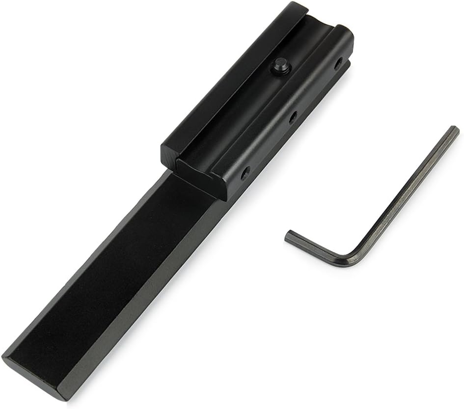 UniqueFire Dovetail to Picatinny Extension Adapter Riser Rail Mount Base 11mm Conversion to 20mm Rail,125mm Length - Image 3