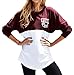 HANA+DORA Women Mix Color Long Sleeves Letters Printed Sweatshirts Red M