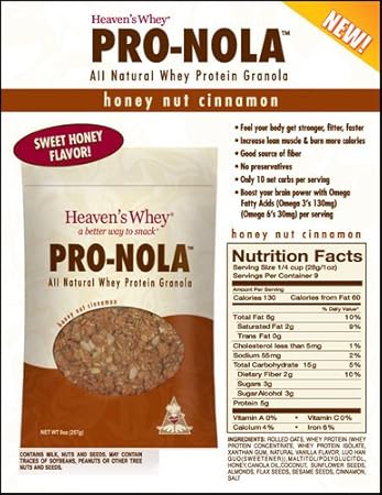 Amazon.com: Cielos Whey – pro-nola Miel Frutos Secos Canela ...