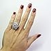 WensLTD_ Clearance! 1PC Boho Jewelry Silver Natural Gemstone Marquise Moonstone Personalized Ring (#9, Silver)