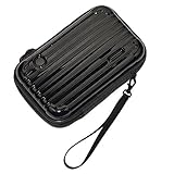 Baber Portable Travel Hanging Toiletry Bag Travel Organizer Business Handbag Waterproof Compact Makeup Brushes Cosmetic Bag for Women or Men Shaving Kit for Vacation (Black)