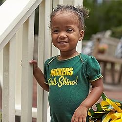 Gerber NFL Green Bay Packers 3 Pack Ruffle Sleeve