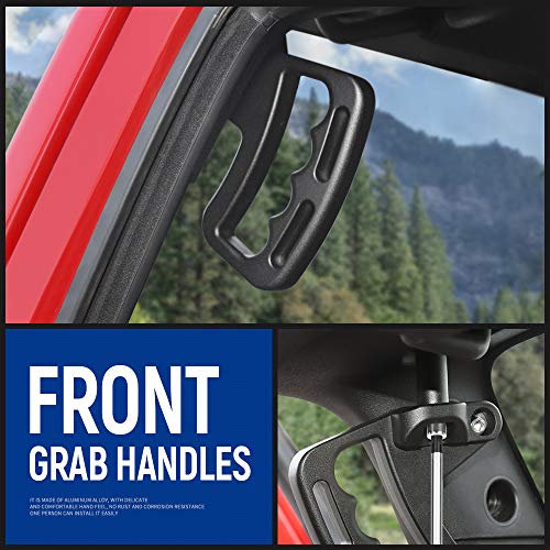 Voodonala for Jeep JK Black Metal Grab Handles Kit for 20072018 Jeep