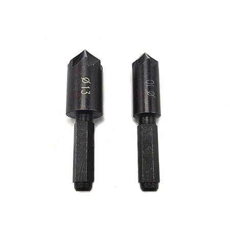 Generic 10mm : 1pcs Seven Flute Chamfer Reamer Hex Shank Countersink Set Chamfering Bit Set Chamfering Cutter Hole Saw Set Madeira ferramenta