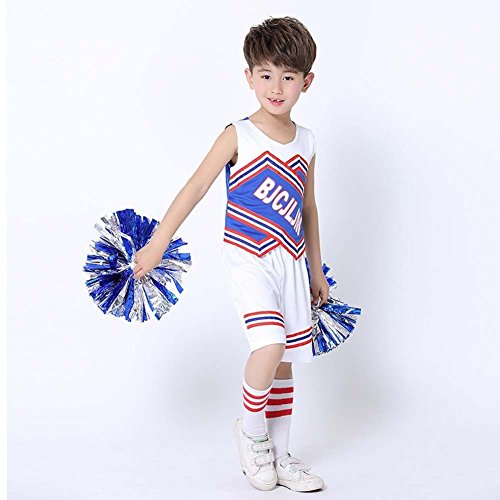 image for DREAMOWL Girls Boys Cheerleader Uniform Outfit Costume High School Che