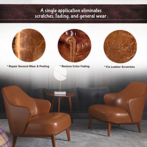 NADAMOO Leather Recoloring Balm Light Brown 225g / 8 oz, Leather Repair